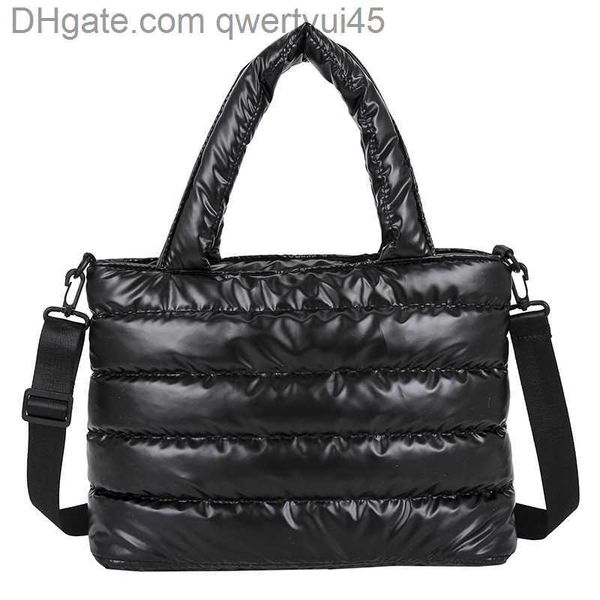 

qwertyui45 totes women winter handbags mobile space glossy female down bags cotton-padded jacket shoulder handbag items 2023 christmas bags