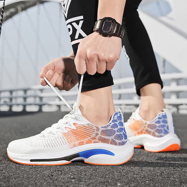 

2023 men women running shoes white blue white orange black blue mens trainers outdoor sneakers size 39-44 color44