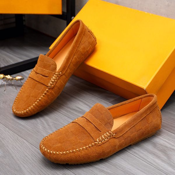 

2023 mens dress shoes formal brand designer slip on business oxford shoes male casual outdoor loafers footwear size 38-44, Black