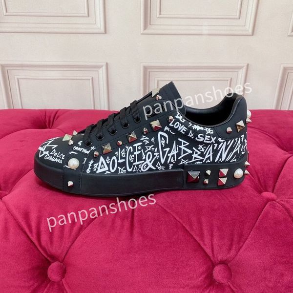 

designer sneakers luxury men women casual shoes new decorated arrow lace-up stitching sneakers comfortable leather breathable sneaker, Black