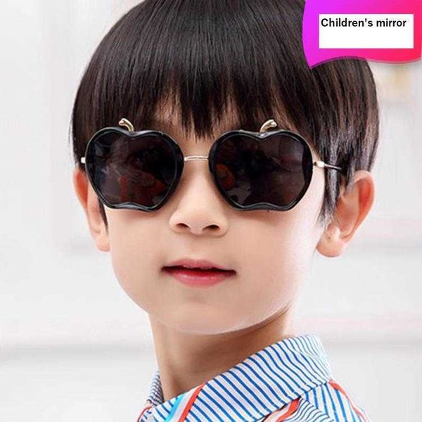 

apple kids sunglasses uv protection fashion boys and girls cute princess cartoon, Blue