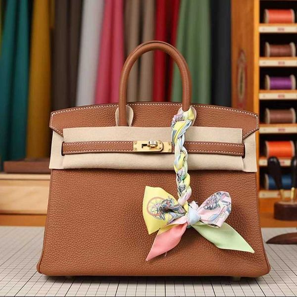 

family h birkin designer bag high order real leather lychee pattern togo leather women's leather buckle fashion handbag large