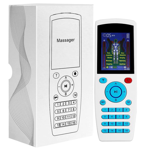 

new 16 modes health care body massager electric ems muscle stimulation tens unit machine electronic pulse physiotherapy massage