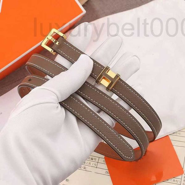 

belts designer new h women's belt 1.5cm thin needle buckle layer cow leather female fncu, Black;brown