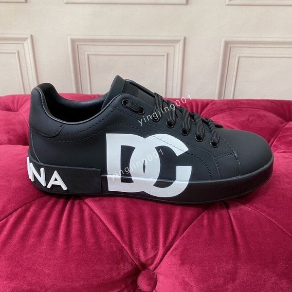 

designer sneakers calfskin casual shoes suede leather trainers leisure shoe platform lace-up size35-45, Black
