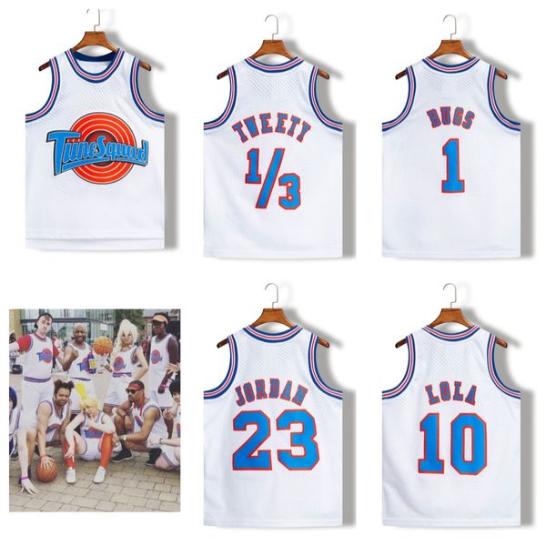 

custom children kid movie cosplay space-jam tune-squad #23 #1 bugs #10 lola #22 murray bunny basketball jersey stitched number any size numb