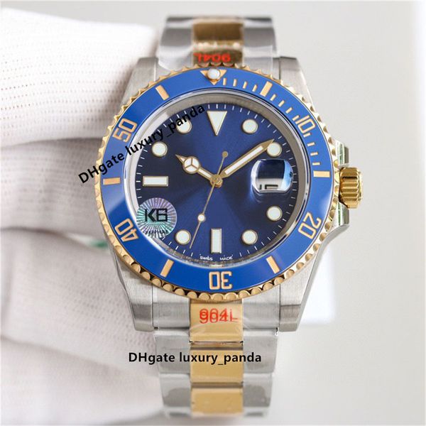 

class men's watches ceramic ring automatic mechanical watch 40mm 8215 movement 904l sapphire calendar waterproof luxury fashion watch-1, Slivery;brown