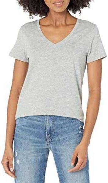 

women cotton blouse women's relaxed-fit short-sleeve v-neck t-shirt favorite tee ladies white shirtznql