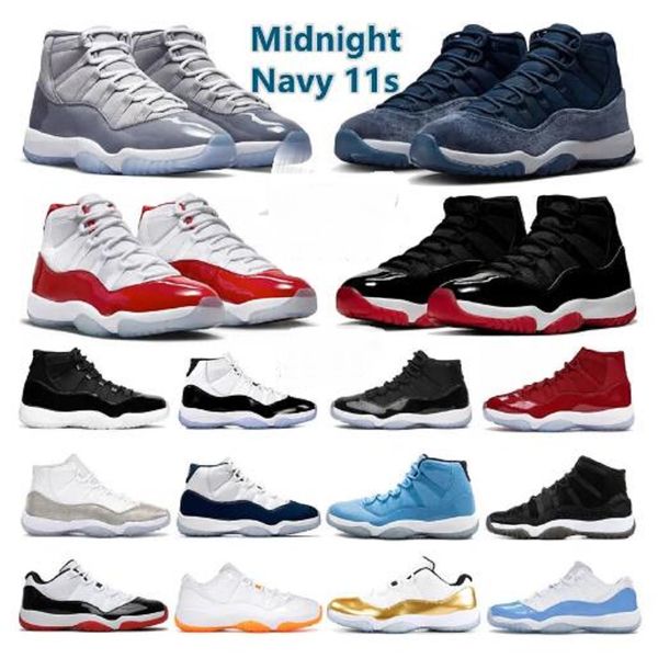 

11 basketball shoes men women 11s cherry midnight navy cool grey 25th anniversary 72-10 low bred pure violet mens trainers sport sneakers