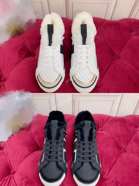 

2023 designer boots men sneakers women leather sneaker designer lace up classic shoes outdoor casual shoes size35-45 fd221003, Black