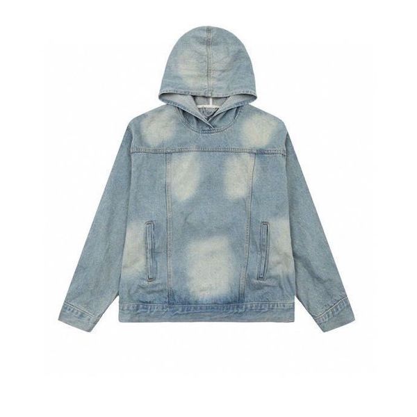

womens designer hoodie designer hoodie cowboy hoodie mens hoodie hoodie female long sleeve denim fashion spring autumn with pockets, Black