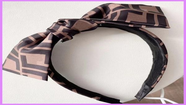 

new women fashion hair band silk bow hoop casual kids designer jewelry womens headband f letters accessories silks d23790969, Silver