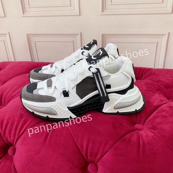 

designer luxury womens mens casual shoe track sneaker lighted leather trainer printed platform sneakers men light trainers shoes2023, Black
