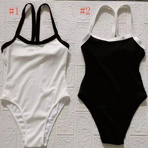 

designer swimwears women swimsuit design bodysuit ladies one piece swimming suit knit girls bikini set beachwear, White;black