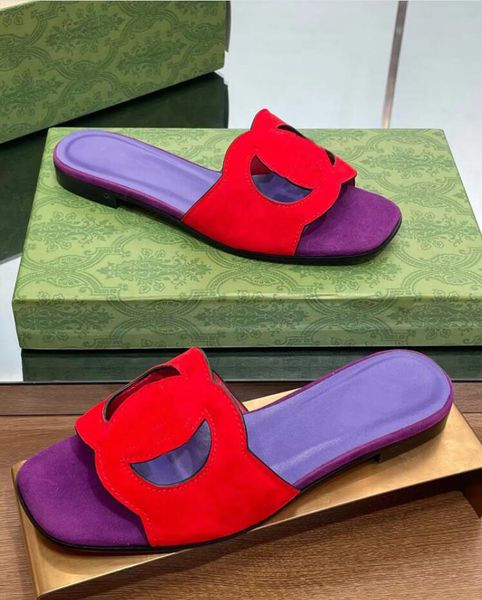 

r slipper interlocking cutout sandals shoes women cut-out slide flats timeless summer slip on female flip flops perfect nice lady slippers m, Black