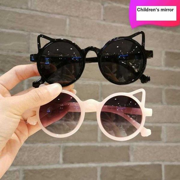 

kids sunglasses baby super cute kitty ear shaped boys and girls uv protection, Blue