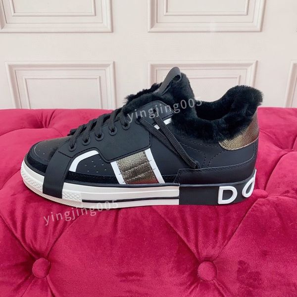 

womans shoe mens gym sneakers women travel leather fashion lady flat designer letters platform time out sneaker2023, Black