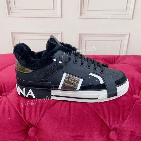 

new running trainers woman shoe mens gym sneakers women travel leather fashion lady flat designer letters platform time out sneaker, Black