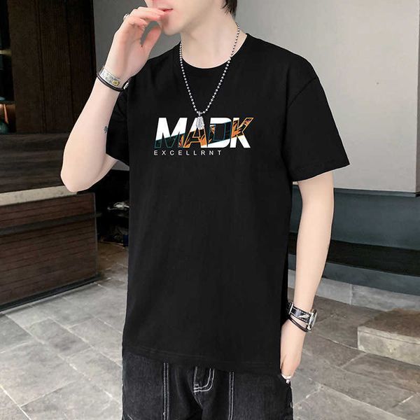 

men's t-shirts designers t-shirt plain t-shirt couple t-shirt with letters print short sleeves summer shirts men loose tees7xzu, White;black