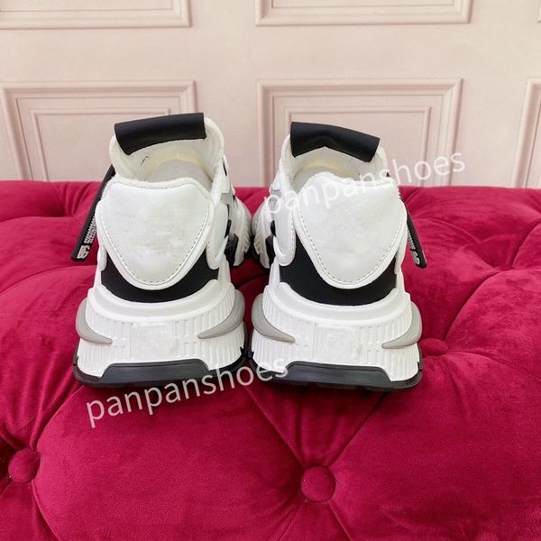 

2023women mens casual shoe track sneaker lighted leather trainer printed platform sneakers men light trainers shoes, Black