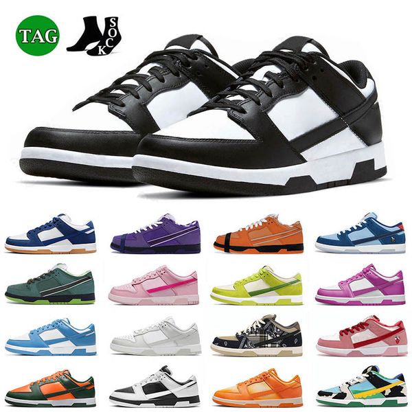 

big size 13 panda running shoes for men womens designer dunkes chunky low sneakers pink coast unc purple lobster dunky syracuse platform sne