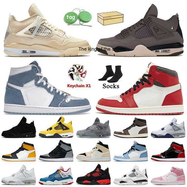 

2023 og 2023 jumpman 4 1 basketball shoes sail a ma maniere 4s denim 1s lost found taxi patent bred dark mocha white midnight navy iv milita
