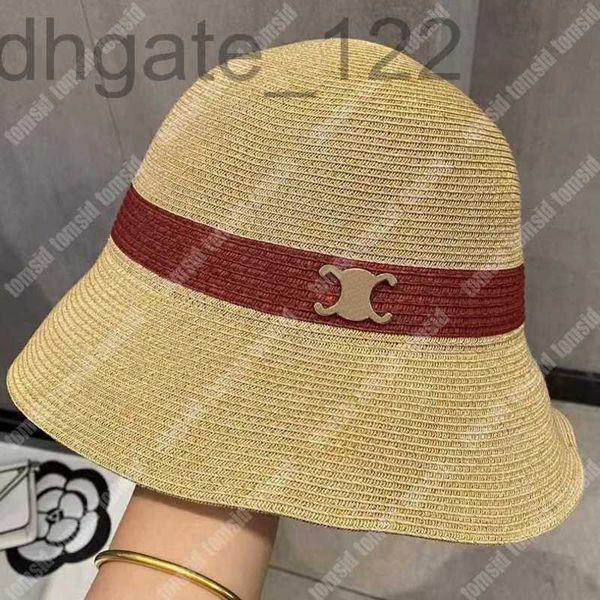 

designer vacation designer bucket hats grass womens fashion wide brim for man sun protection luxury beach straw hat 3q0n, Blue;gray