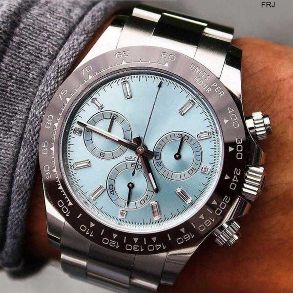 

designer rolax watches mens luxury mechanical automatic most trendy automatics watch with luminous dial at night ceramic bezel stainles, Slivery;brown