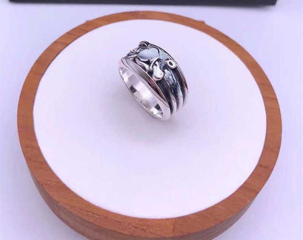 

s925 silver ch holy sword ring punk minority men and women net red old
