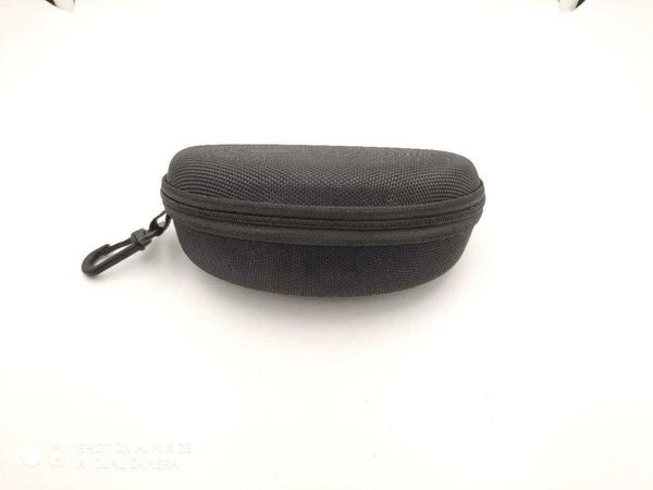 

glasses case eva zippered box black hook sunglasses anti pressure, Blue
