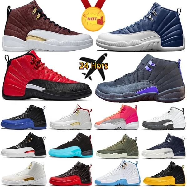 

jumpman 12s men women basketball shoes stealth playoffs royalty black taxi utility indigo reverse flu game reverse concord 12 mens trainers