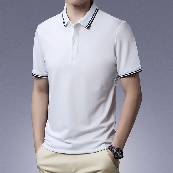 

mens t-shirts polo short sleeve summer tshirts polo tee fashion, White;black