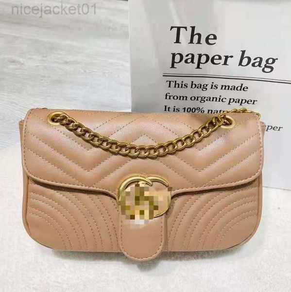 

designer cucci fashion ggs bag summer new chain women's bag sheepskin pattern love pattern wavy pattern single shoulder messenger repli