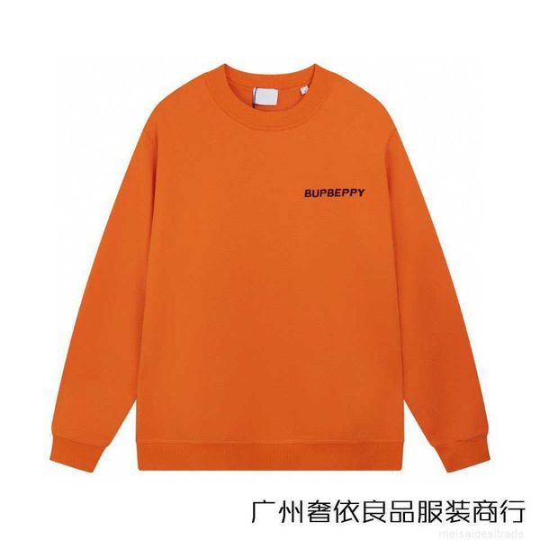 

correct version of b burbry luxury designer autumn winter classic embroidery letter crew neck sweater loose versatile 2seasonal clothing0vrb, Black