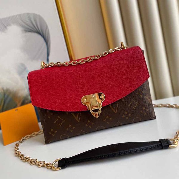 

designer tote bag lady's chain crossbody bag presbyopia handbag leather purse fashion letter clamshell shoulder messenger bag retro wom