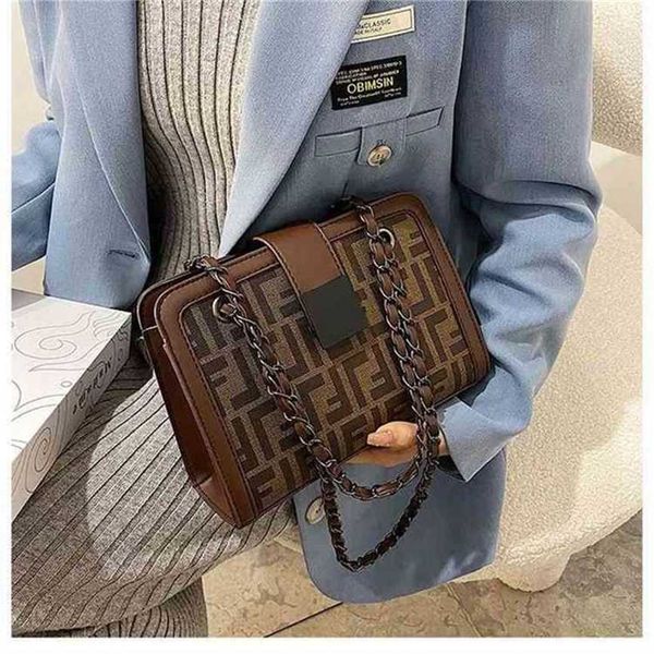 

handbag 2023 fashion women's bag leather quality handbag and trend shoulder underarm chain red bag