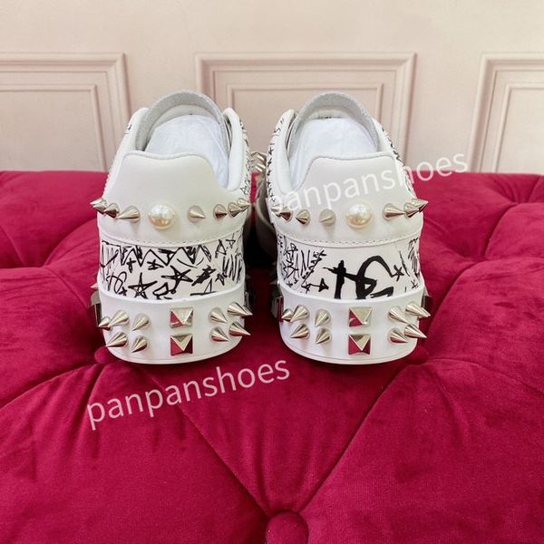 

designer sneakers luxury mens women casual shoes new decorated arrow lace-up stitching sneakers comfortable leather breathable sneaker2023, Black