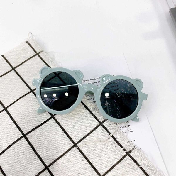 

bear plastic tooth kids eyewear sunglasses cute street scandy color baby, Blue