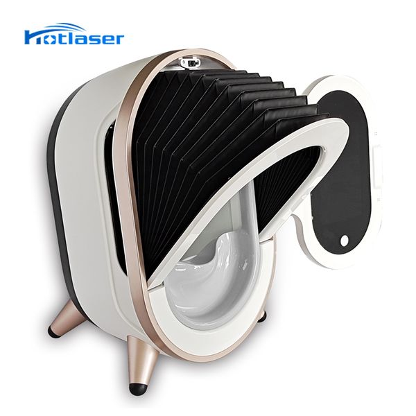 

hmost advanced time-saving mirror skin analysis machine facial skin analyzer system price type, Black