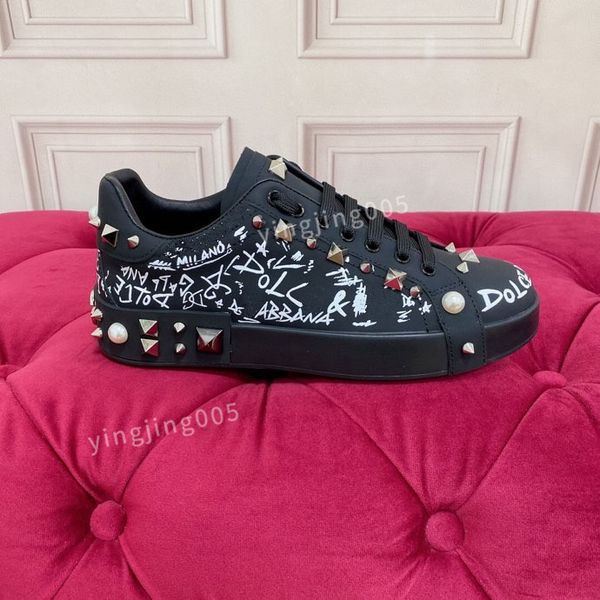 

designer shoes sneakers womans casual shoe canvas real leather loafers classic design slipper slides by brand, Black