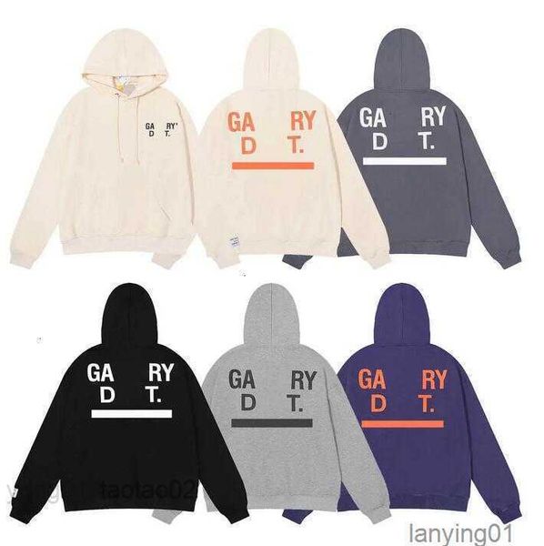 

designer american mens galleryes streetwear dept hoodies sweater fashion multicolor basic double cotton womens loose long sleevecs21, Black