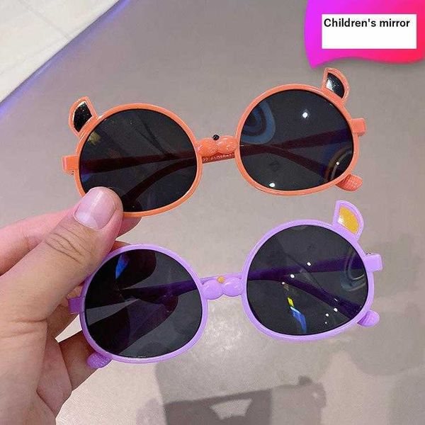 

childrens fashion sunglasses uv proof baby cartoon cute princess sun glasses, Blue