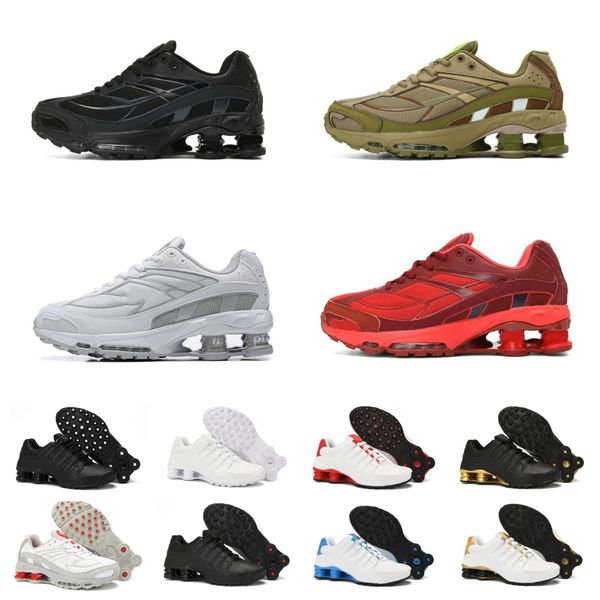 

mens shoxs tl r4 301 running shoes triple white metallic silver racer blue enigma black neon chaussures shoxs deliver oz nz 802 809 universi