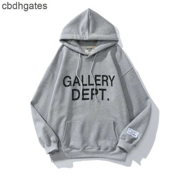 

letter sweater mens galleries hoodie 2023 dept hoodies sweater splash graffiti gold stamping hoodie high street washed old coat men of2x, Black