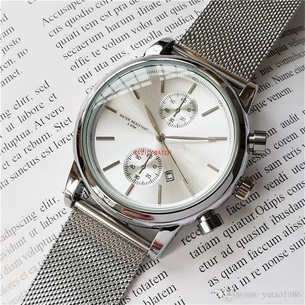 

2021 3a bos luxury mens watches 40mm quartz satch relogio fashion deisgner watches stainless steel wristwatches269k, Slivery;brown