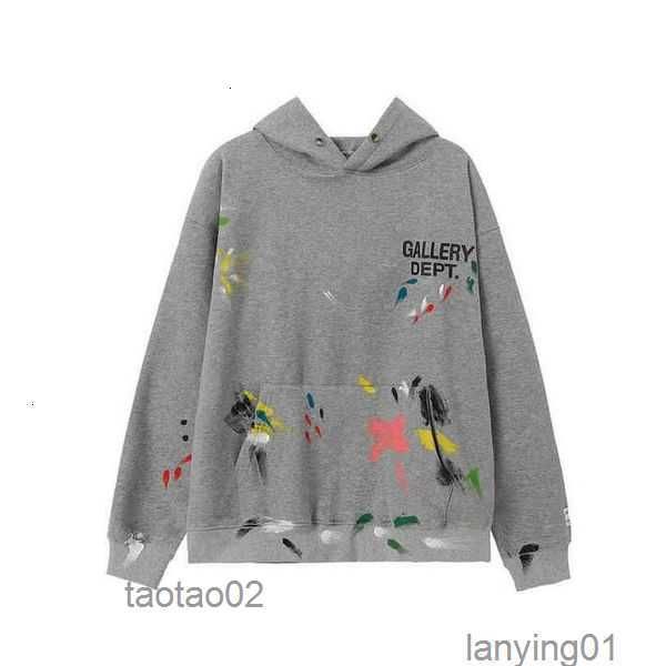 

men's hoodies sweatshirts designer sweaters galleryes streetwear dept branded splash ink graffiti print women's autumn co winter, Black