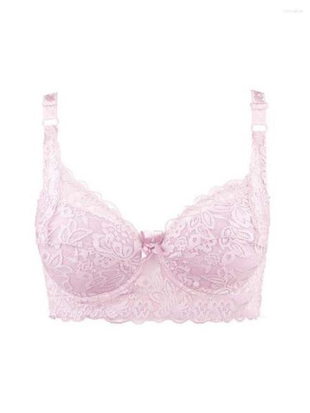 

bras 2023 spring and summer thin women plus size bra b c d cup lace female lingerie deep v big 36-105, Red;black