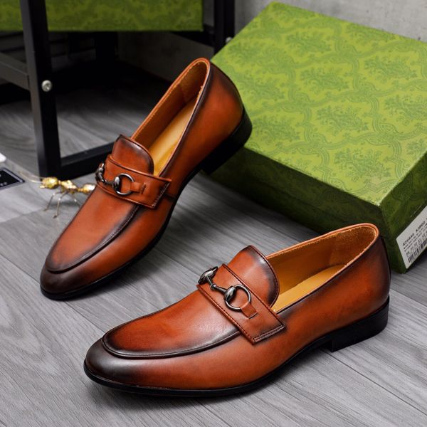 

2023 men dress shoes fashion business casual party outdoor loafers male brand classic slip-on comfortable designer flats size 38-45, Black