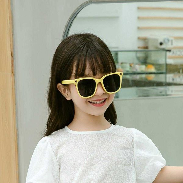 

childrens square sunglasses personalized uv protection trendy child glasses, Blue