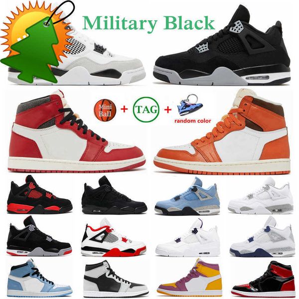 

jumpman outdoors 4 black cat 4s mens basketball shoes university blue red thunder white oreo lost and found 1 1s bred patent unc
